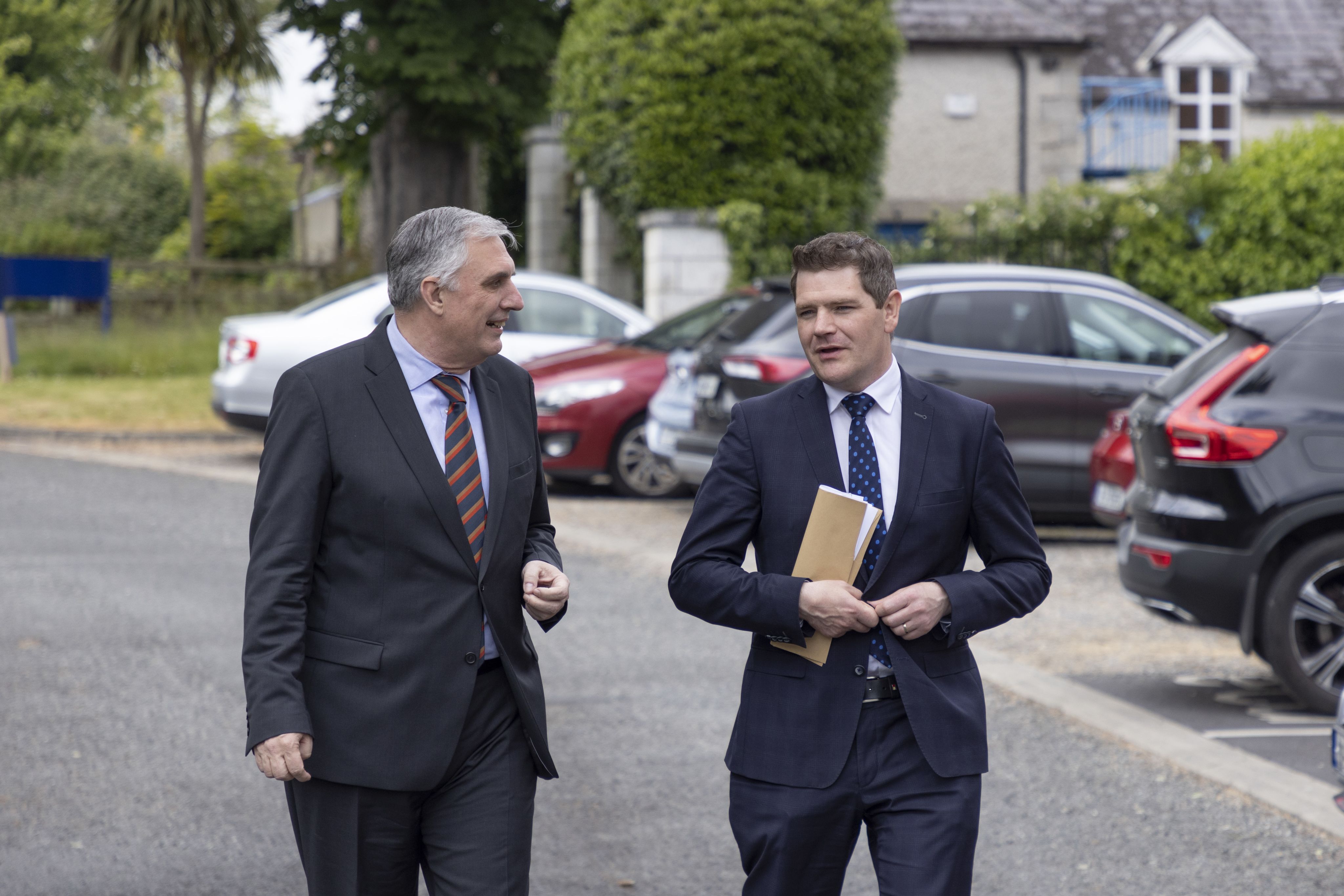 Ivailo Kalfin welcomes to Eurofound Mr Peter Burke, Irish Minister for Enterprise Trade and Employment